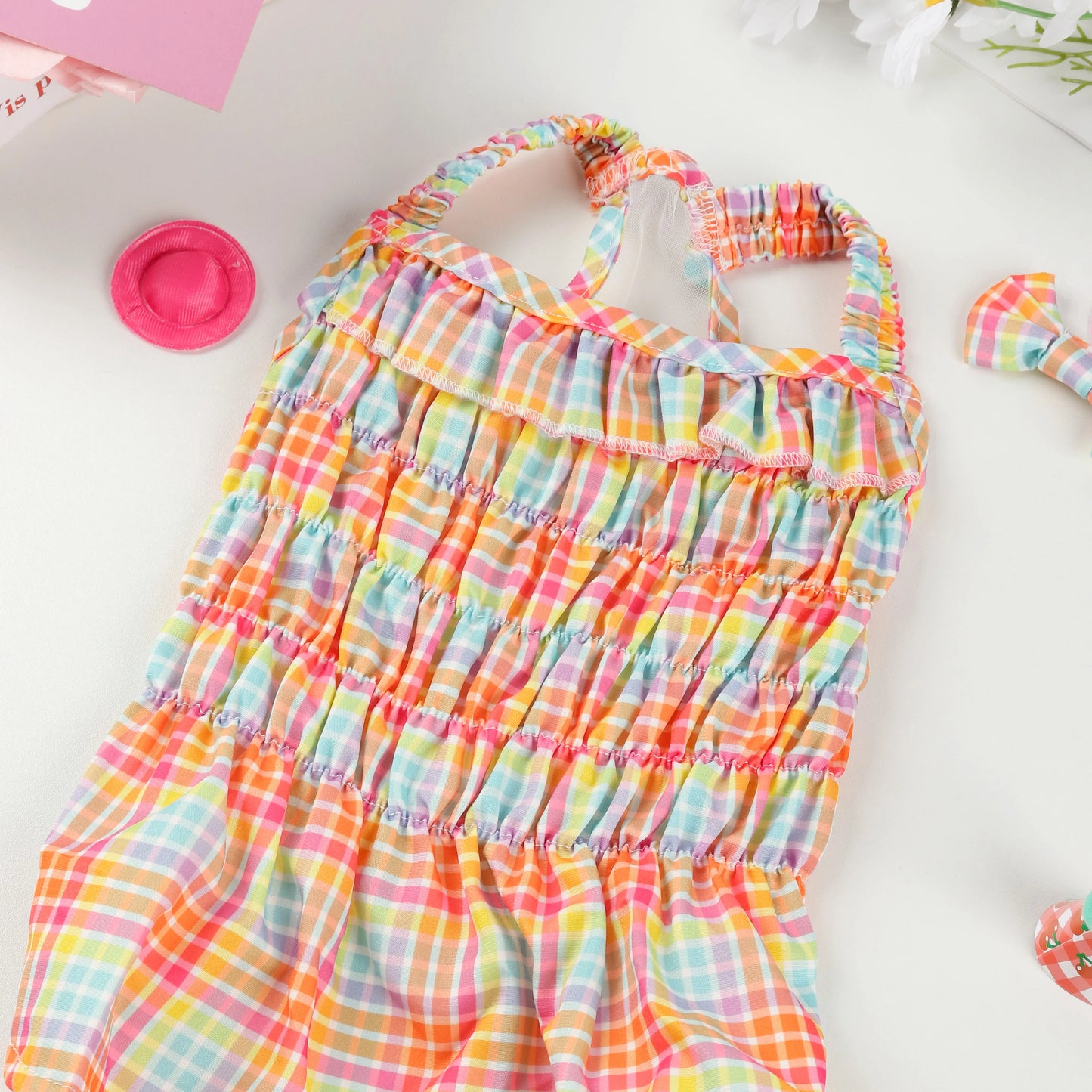 Rainbow Ruffle Dress
