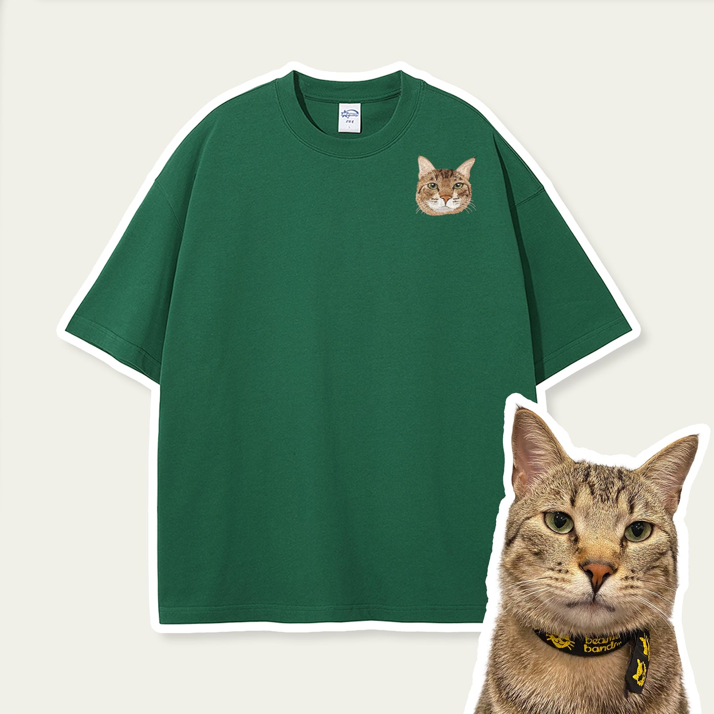 Custom Pet Embroidered T-shirt