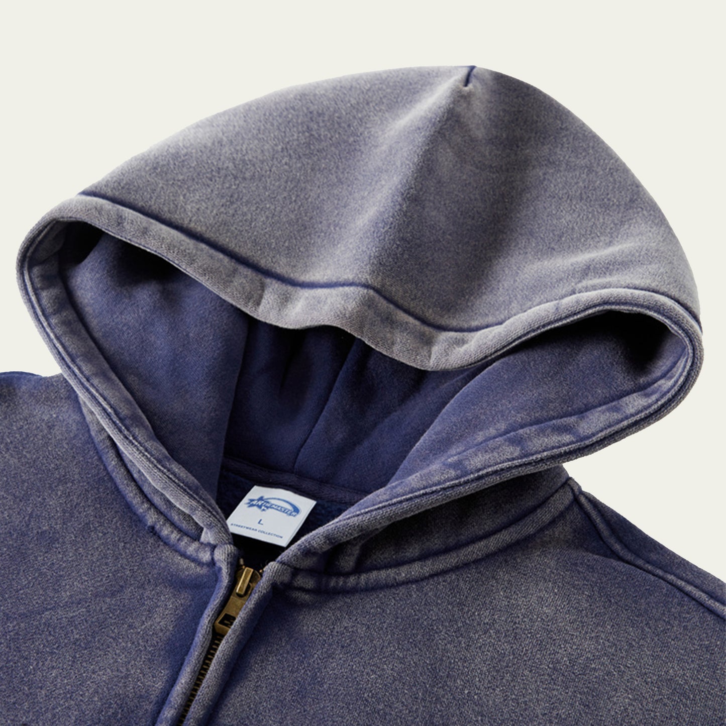 Custom Pet Vintage Zip-Up Hoodie