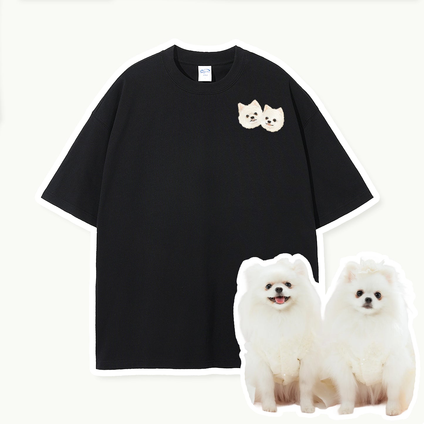 Custom Pet Embroidered T-shirt