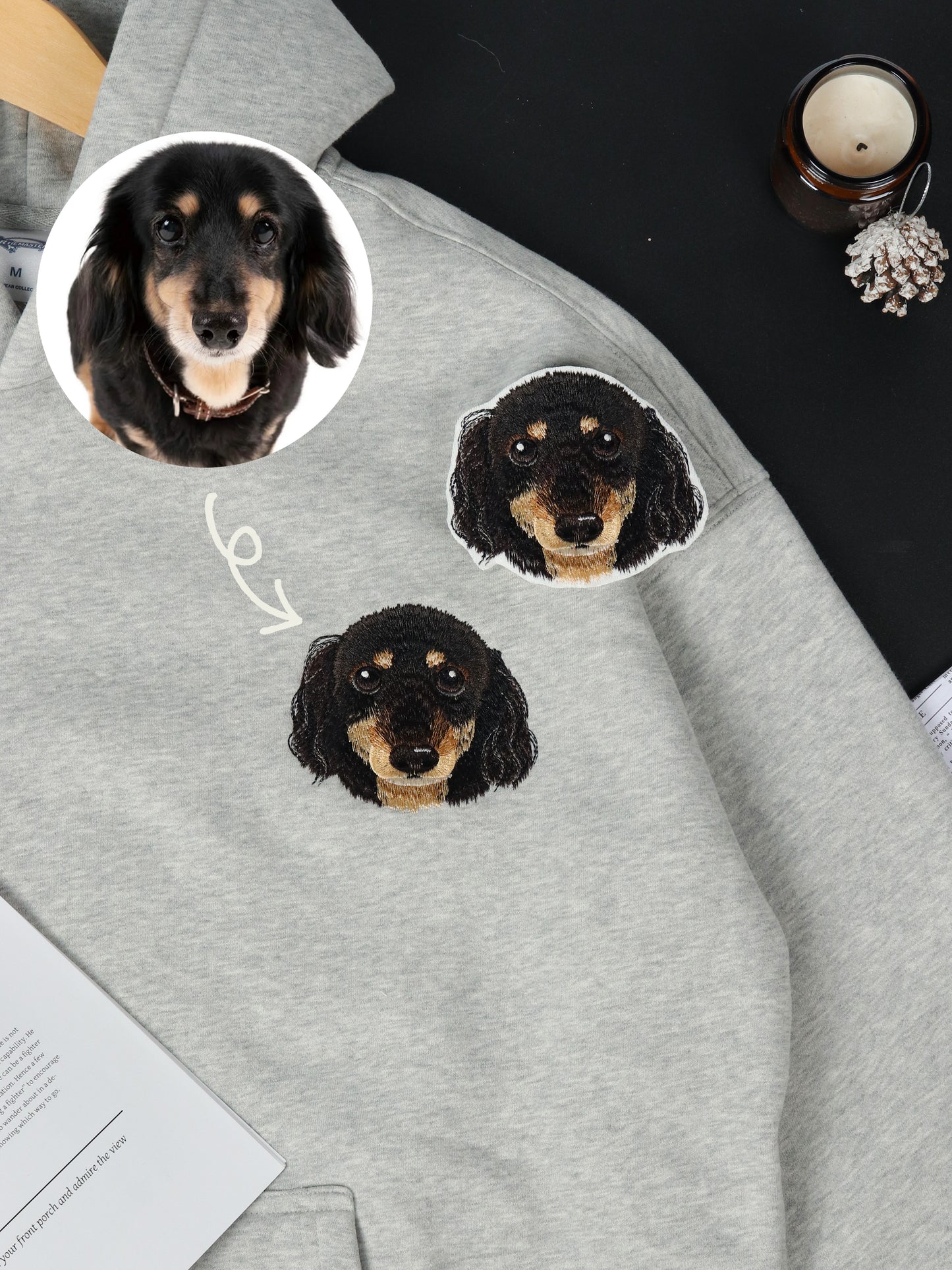 Custom Embroidered Pet Patch Hoodie
