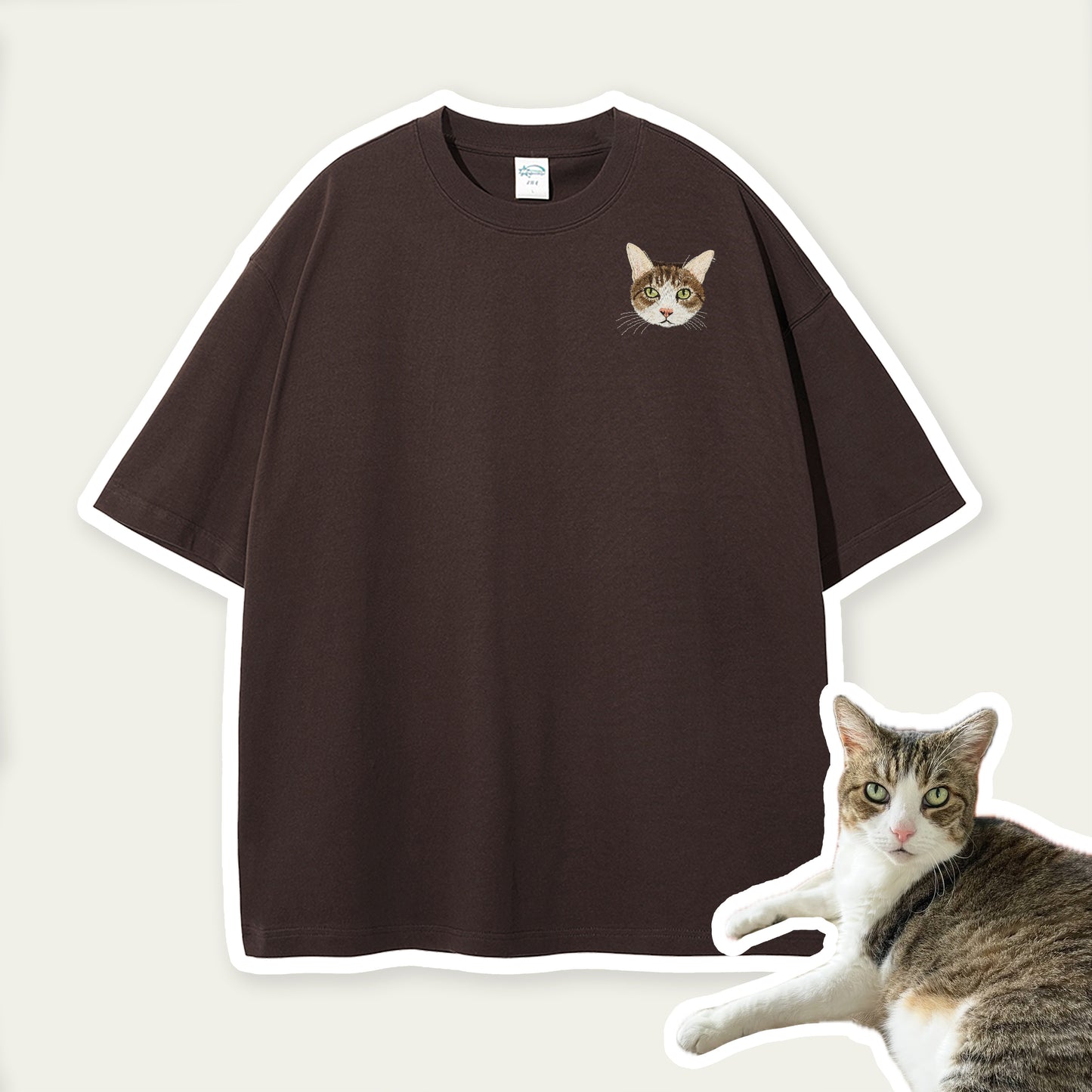 Custom Pet Embroidered T-shirt