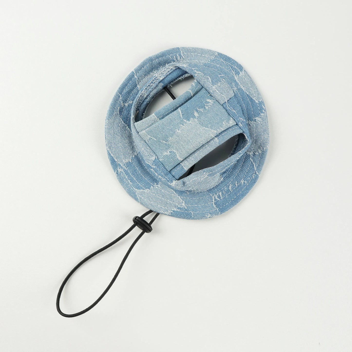 Ripped Denim Pet Bucket Hat
