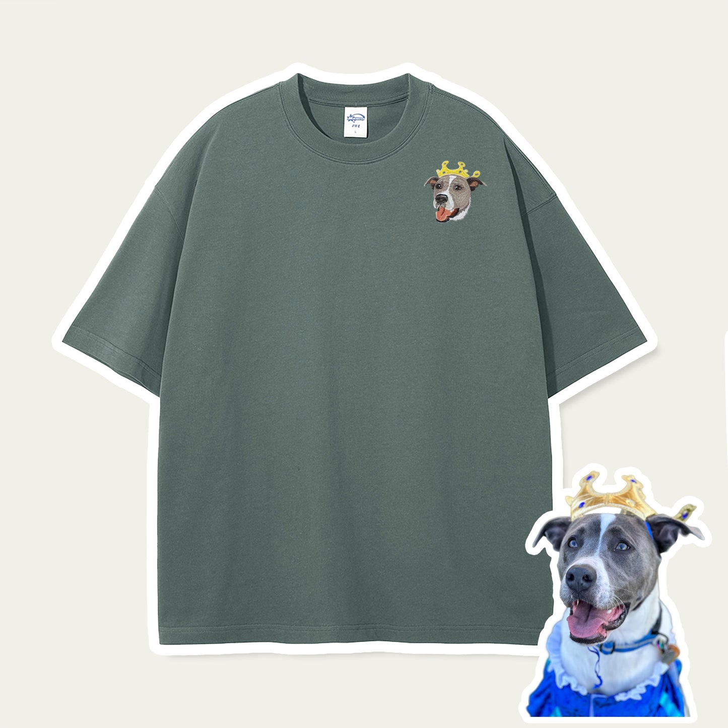 Custom Pet Embroidered T-shirt
