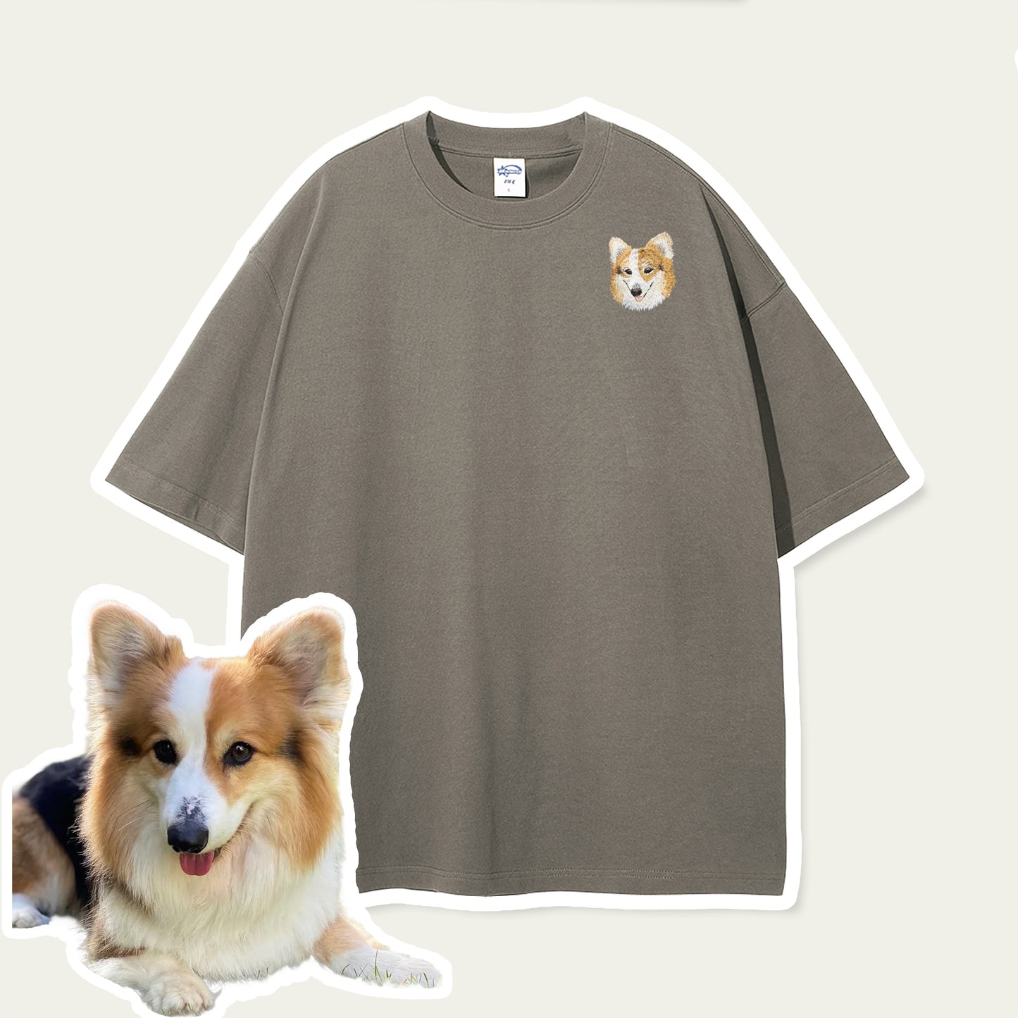 Custom Pet Embroidered T-shirt