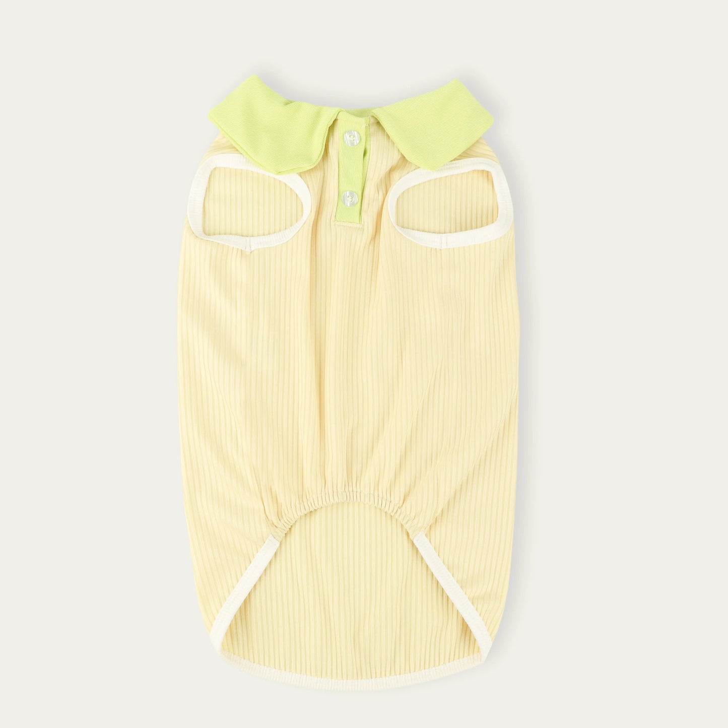 Sleeveless Pet Top with Contrast Collar