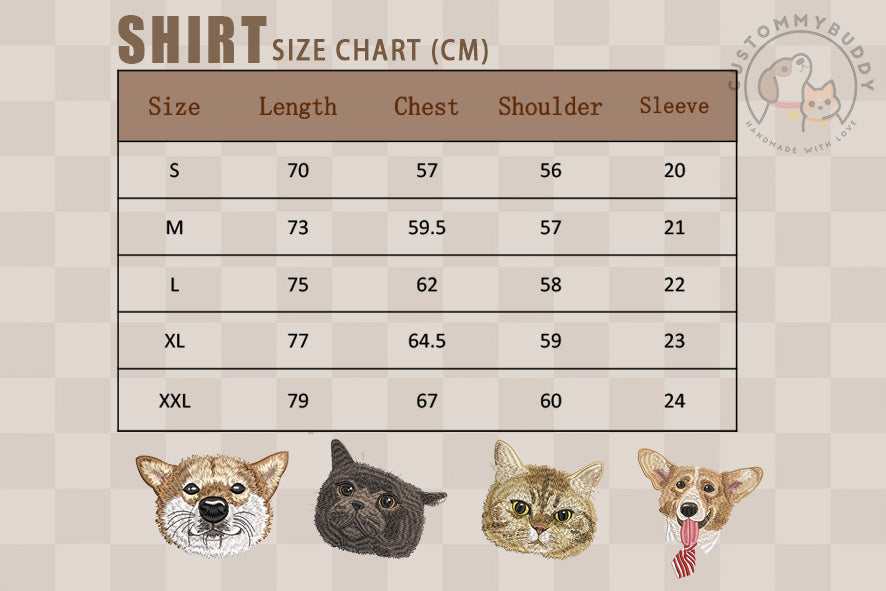 Custom Pet Embroidered T-shirt