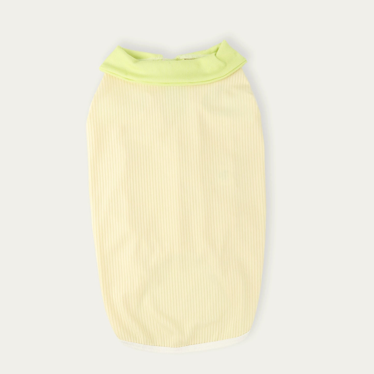 Sleeveless Pet Top with Contrast Collar
