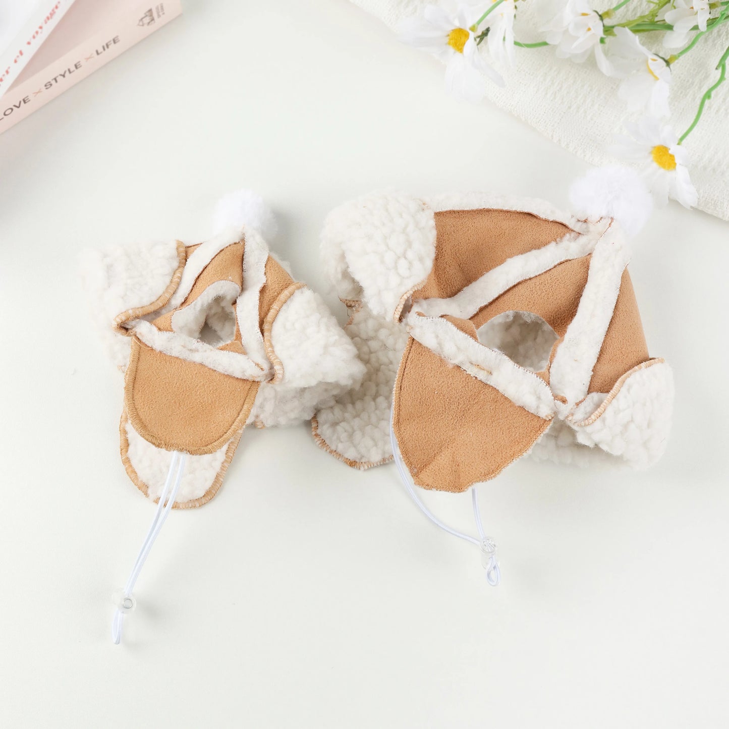 Cutie Bomber Hat Aviator Pet Hat with Pom-Pom