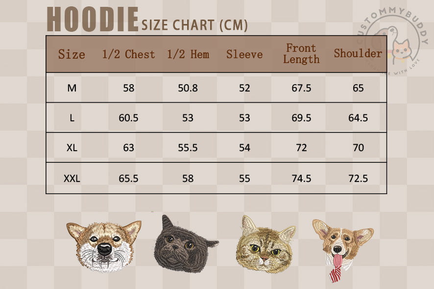 Custom Embroidered Pet Portrait Sherpa Hoodie Jacket
