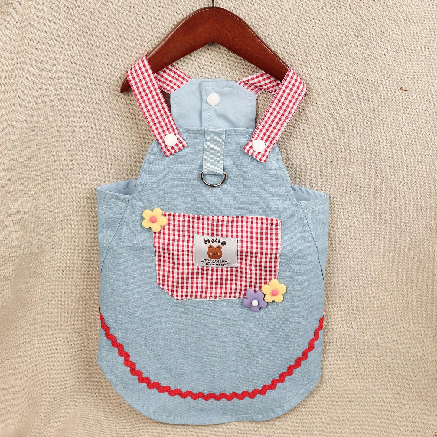 Denim Bear Pocket Dress