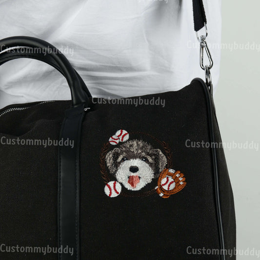 Custom Embroidered Pet Weekender Bag