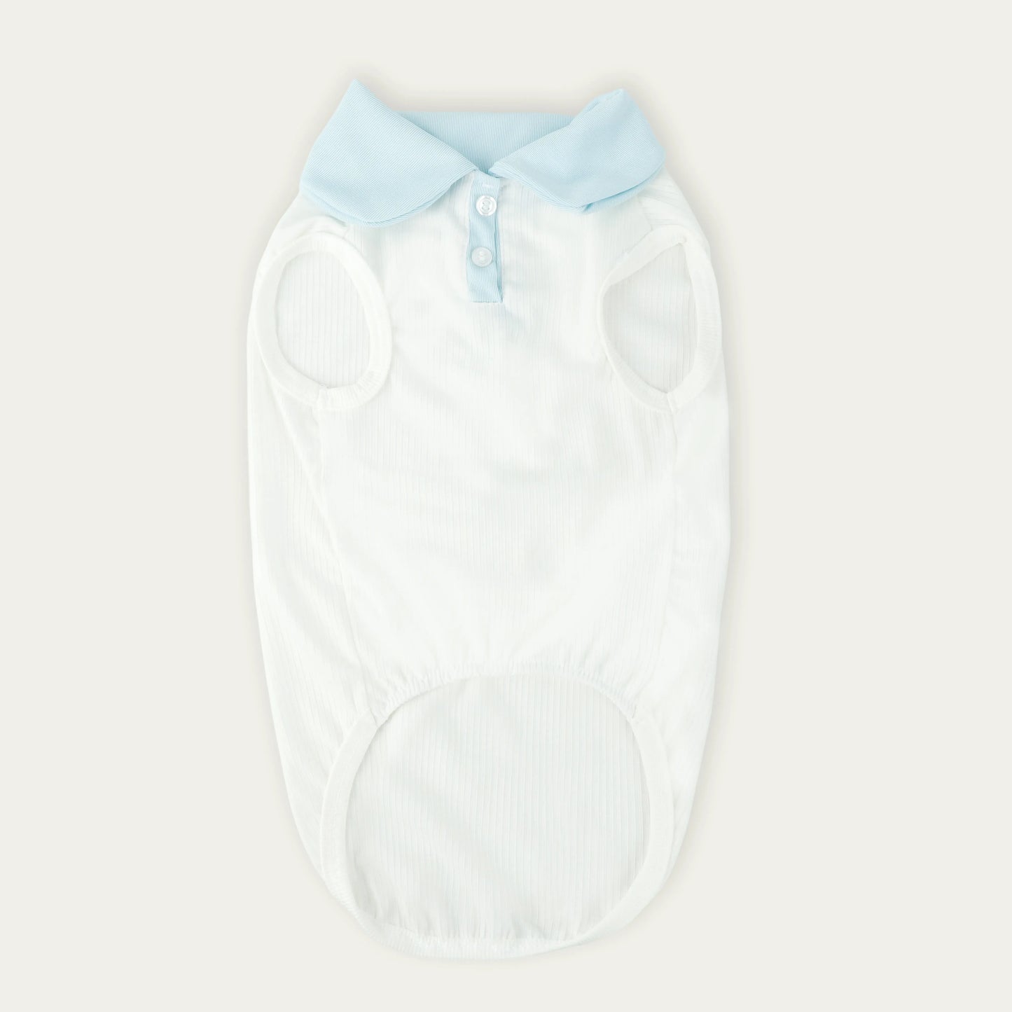 Sleeveless Pet Top with Contrast Collar