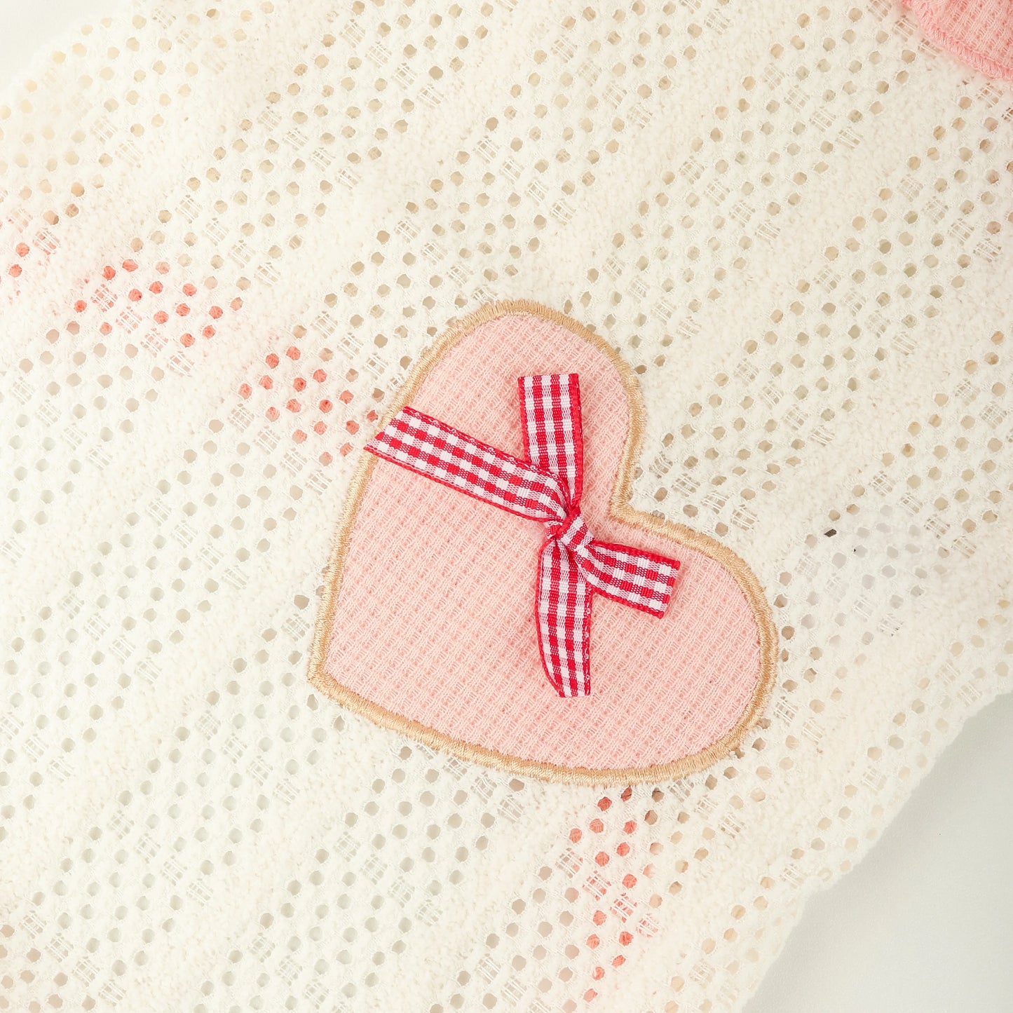 Cute Heart Bow Dog Dress – Strappy Summer Outfit for Small Dogs & Puppies