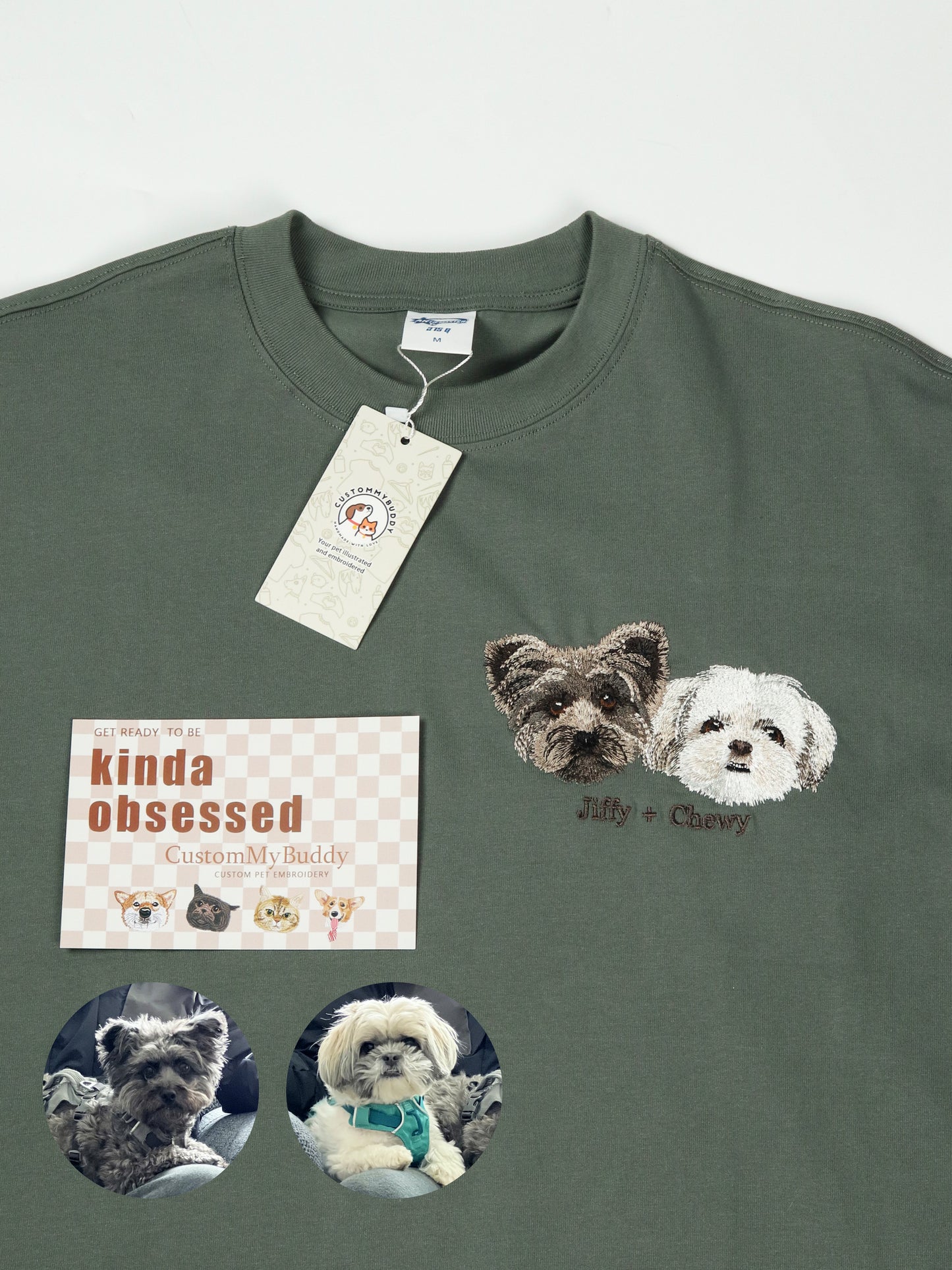 Custom Pet Embroidered T-shirt