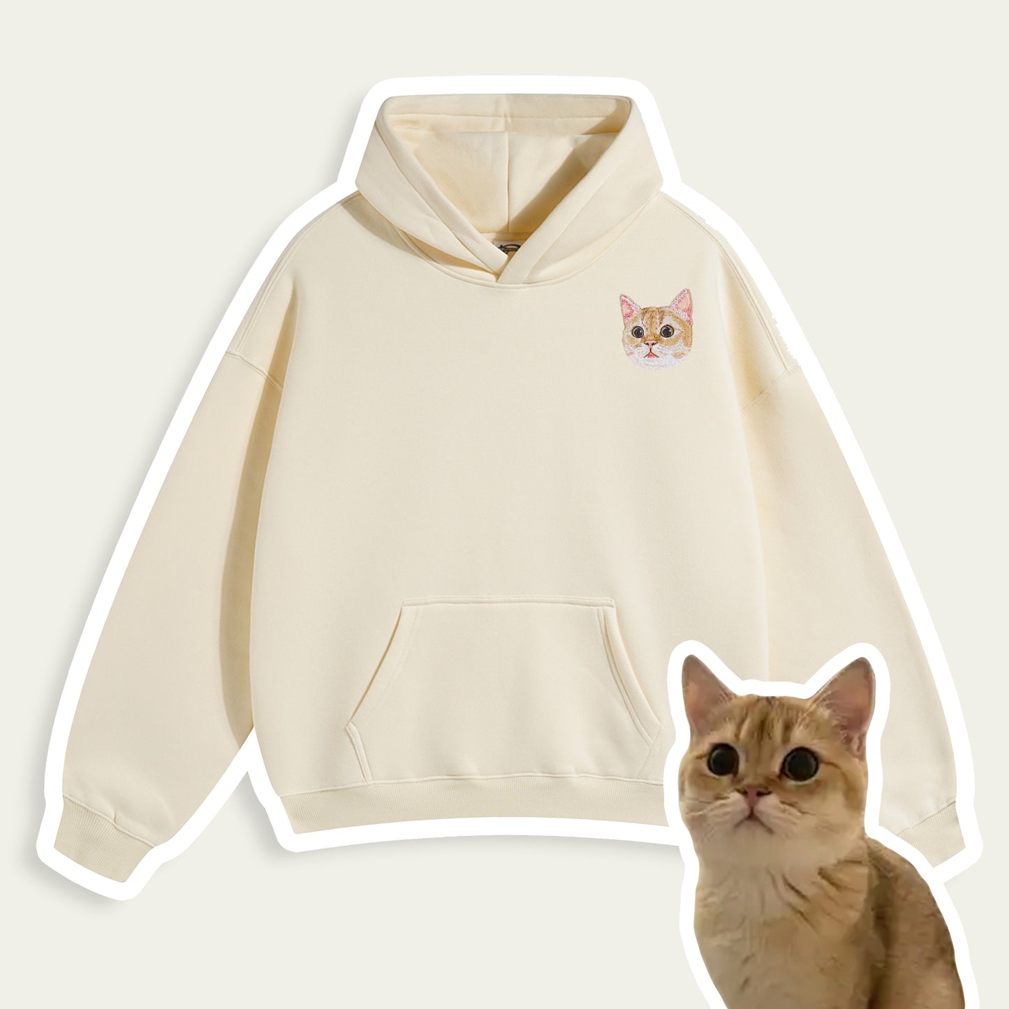 Custom Embroidered Pet Patch Hoodie