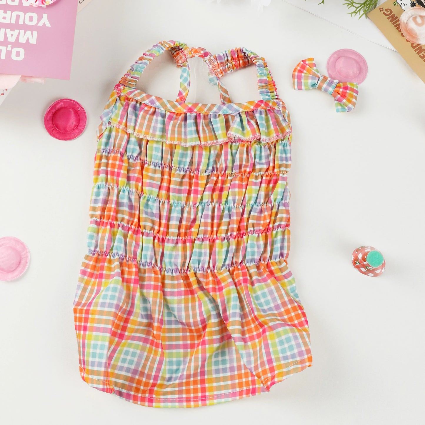 Rainbow Ruffle Dress