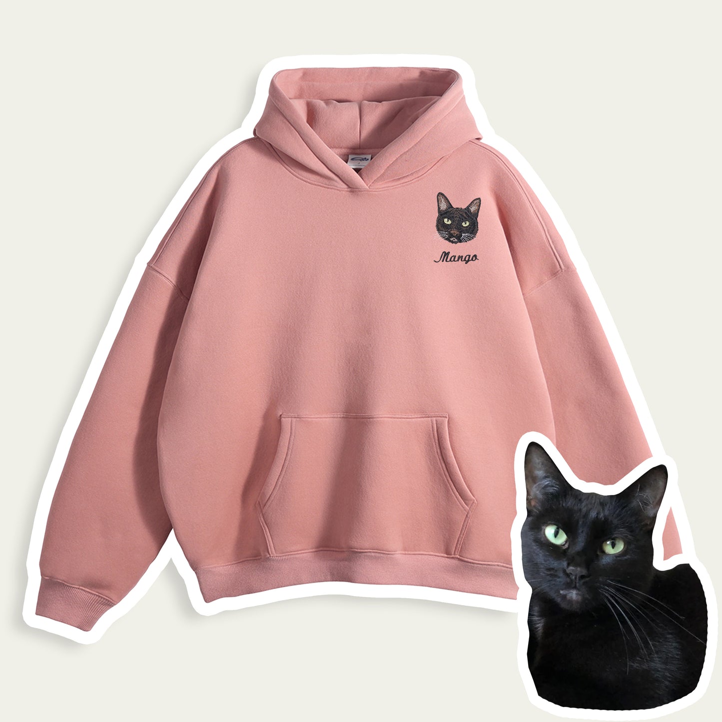 Custom Embroidered Pet Patch Hoodie