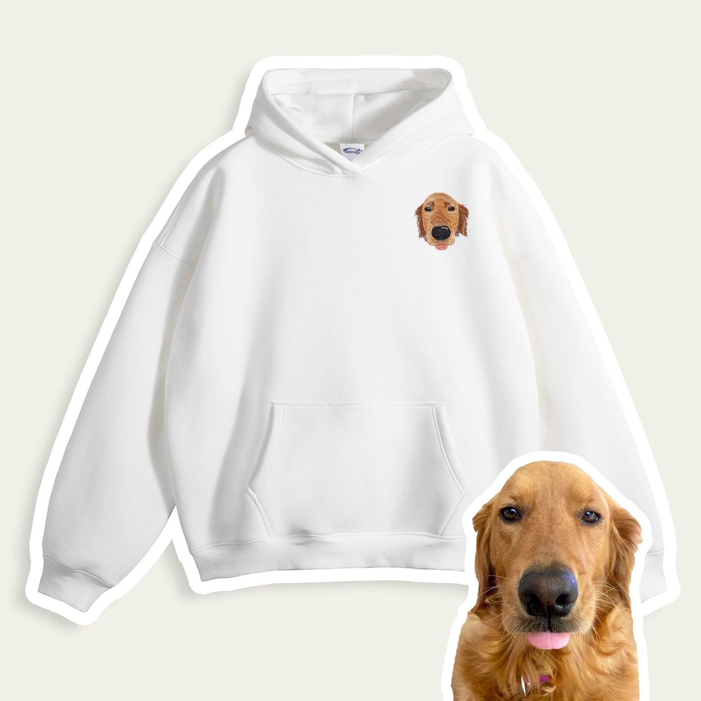 Custom Embroidered Pet Patch Hoodie