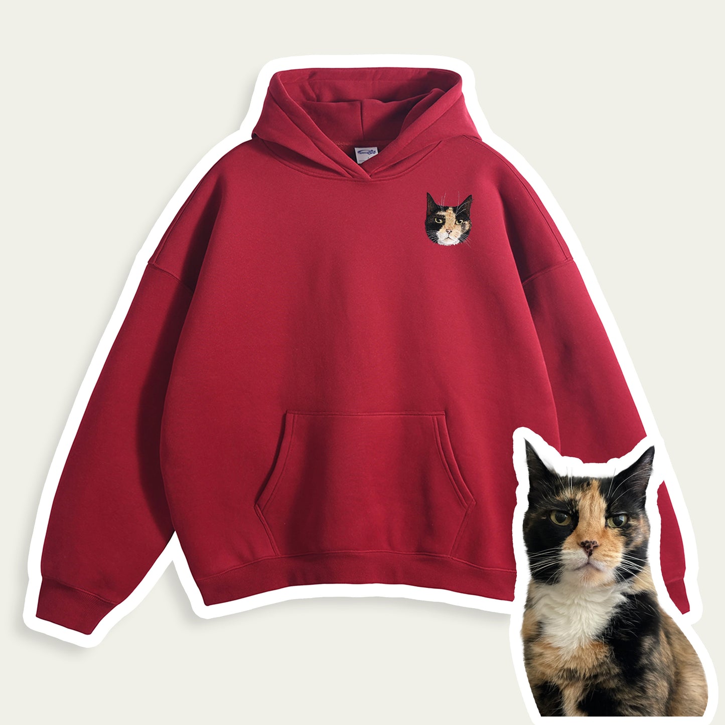Custom Embroidered Pet Patch Hoodie