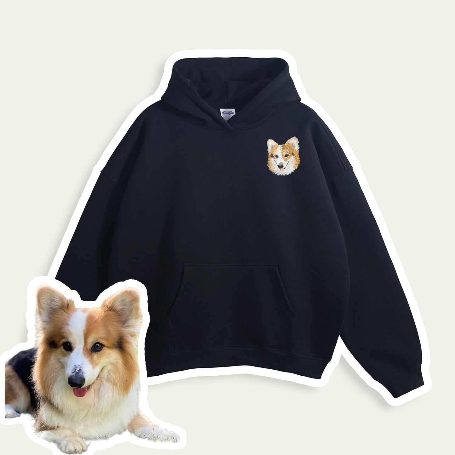 Custom Embroidered Pet Patch Hoodie