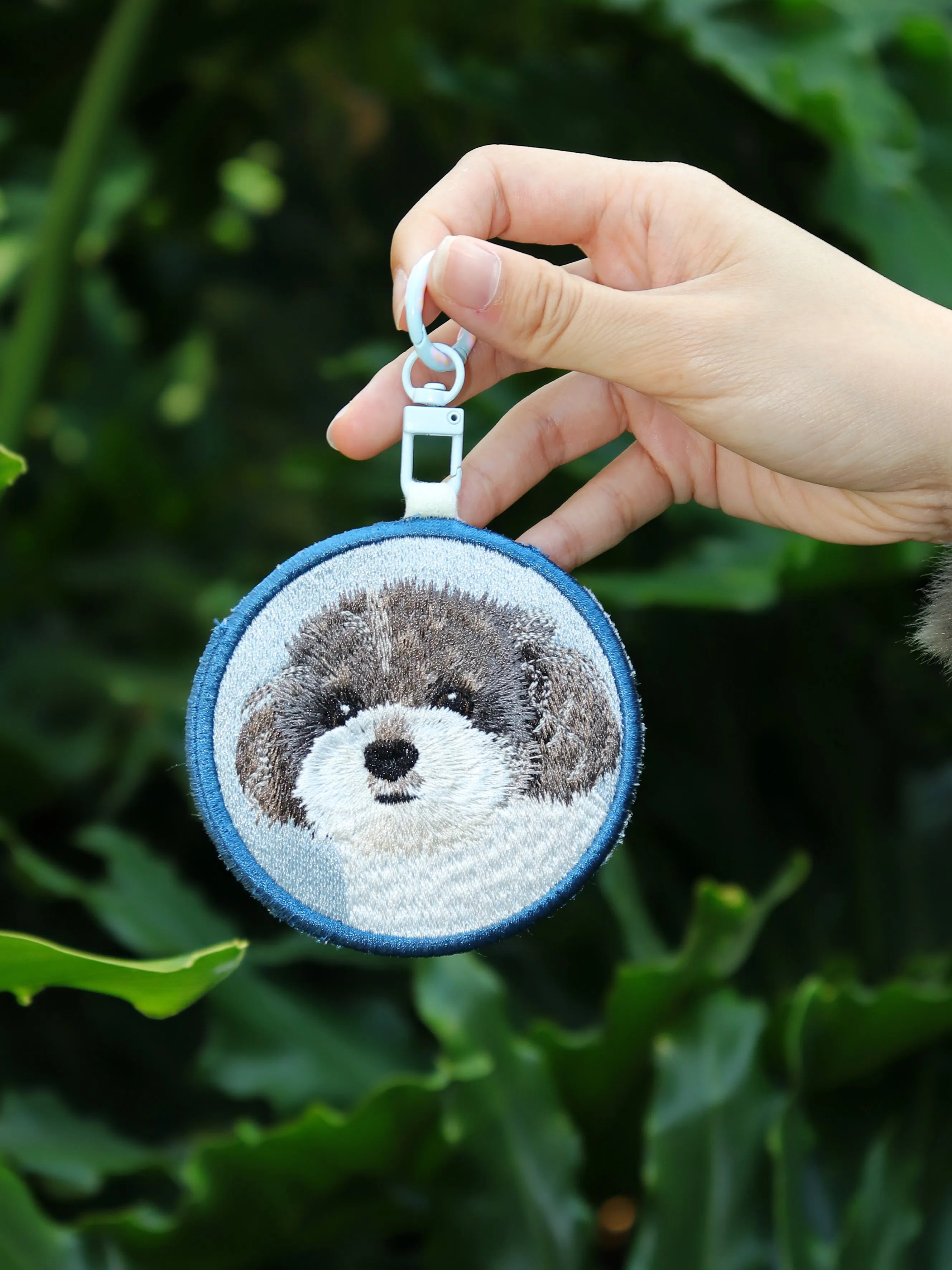 Custom Pet Embroidery Key Chain – second product photo of a custom embroidered key chain