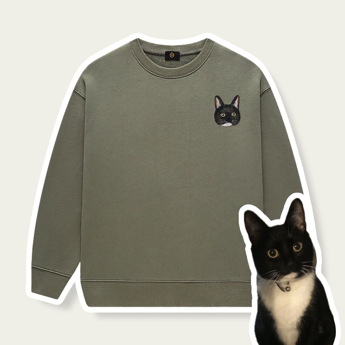 Custom Embroidered Pet Kids Sweatshirt