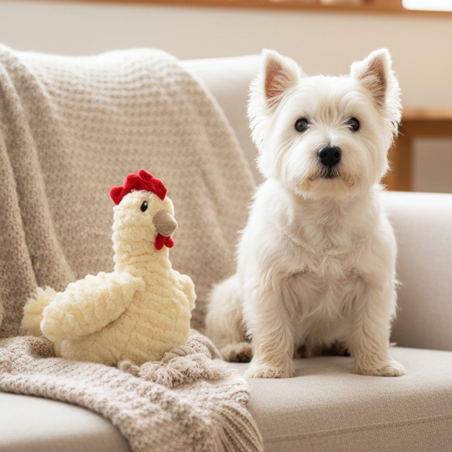 Interactive Plush Dog Toy