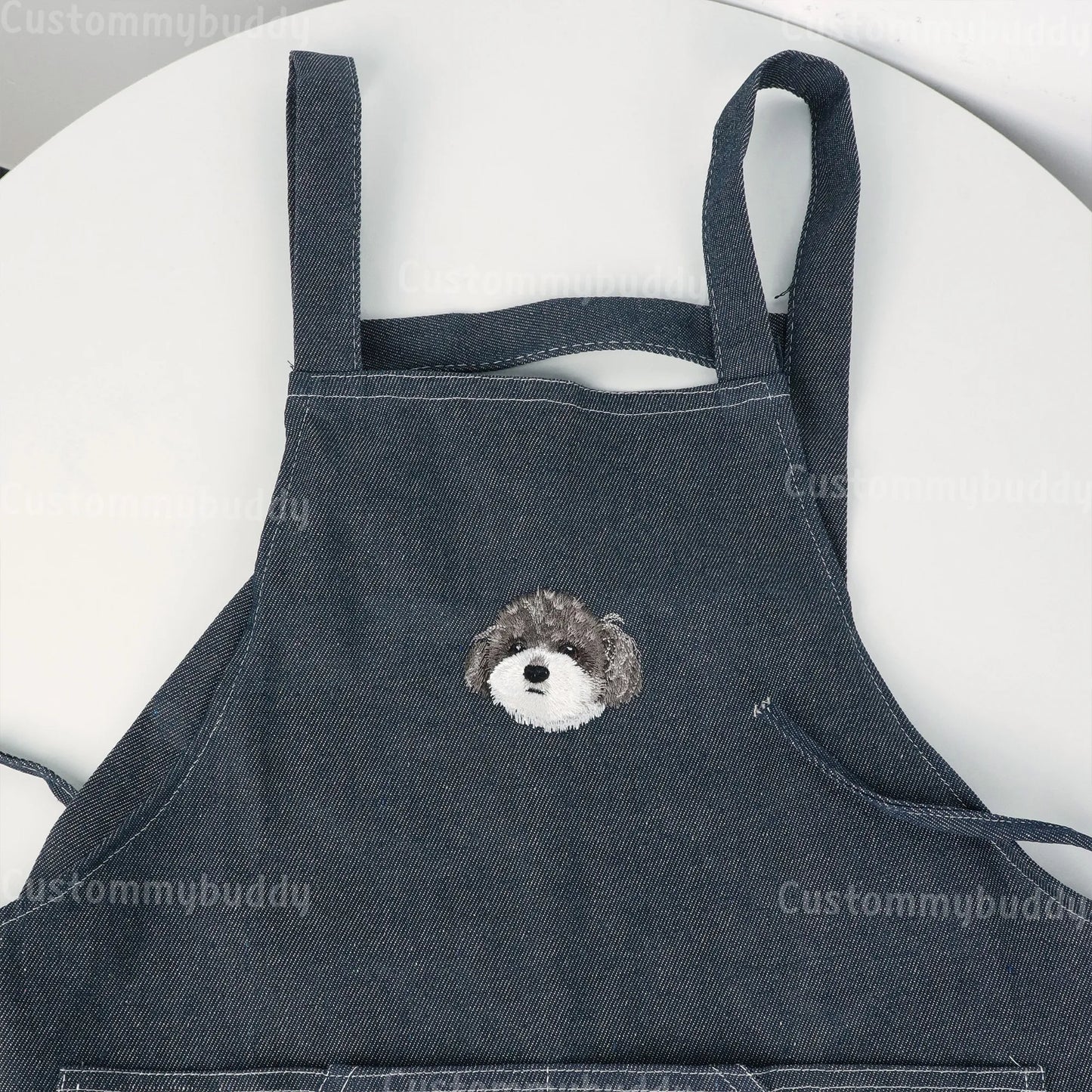 Custom Embroidered Denim Apron