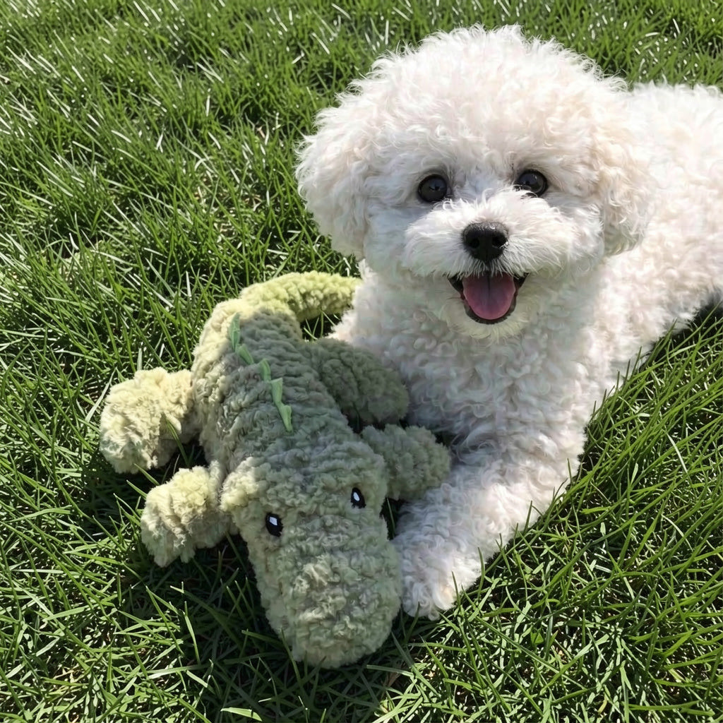 Interactive Plush Dog Toy