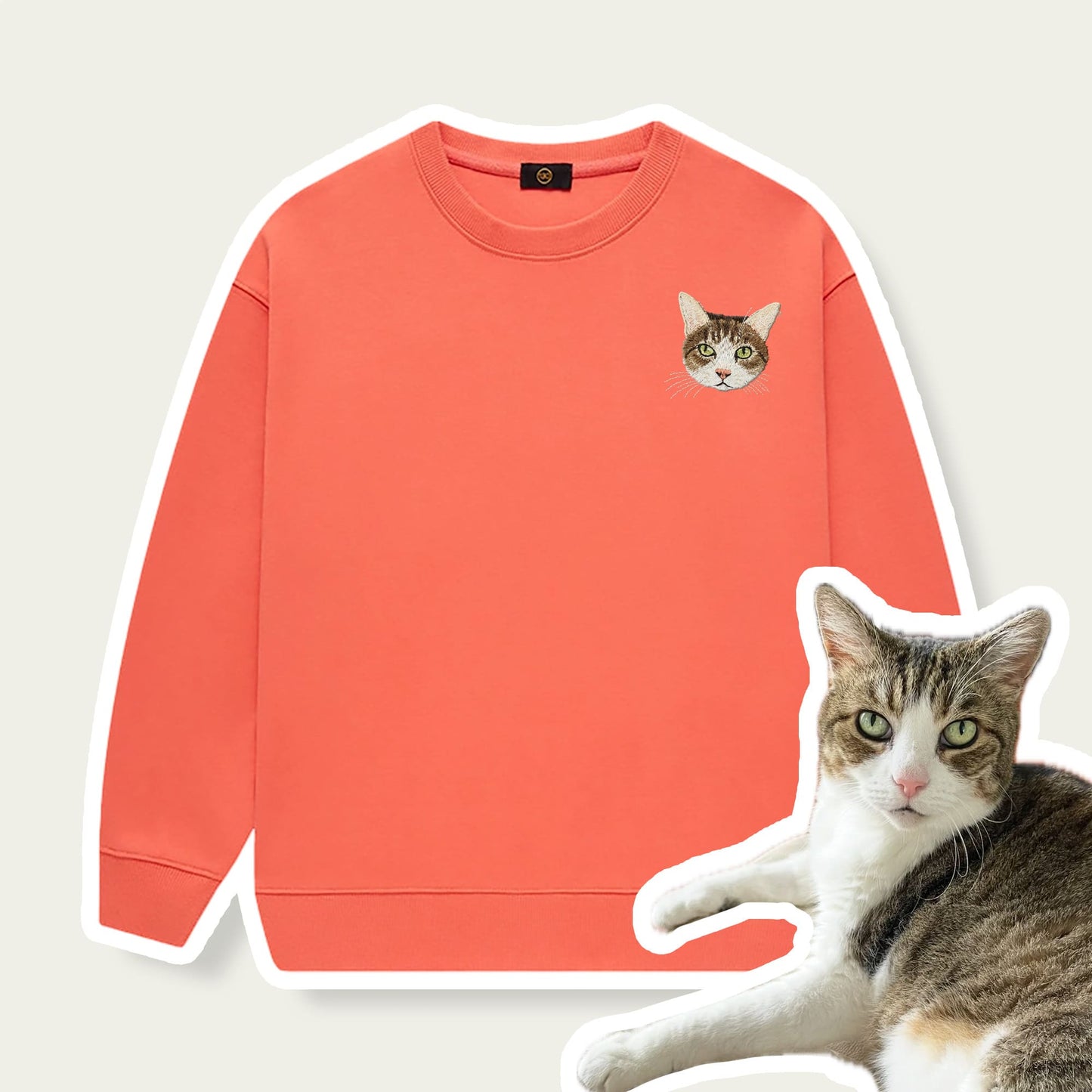 Custom Embroidered Pet Kids Sweatshirt