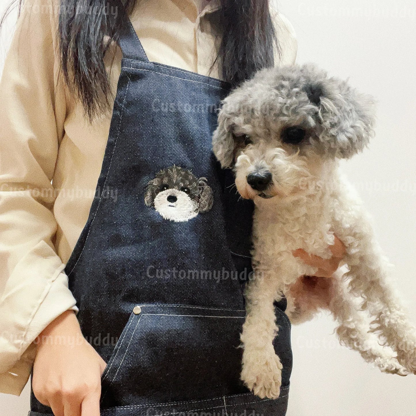 Custom Embroidered Denim Apron