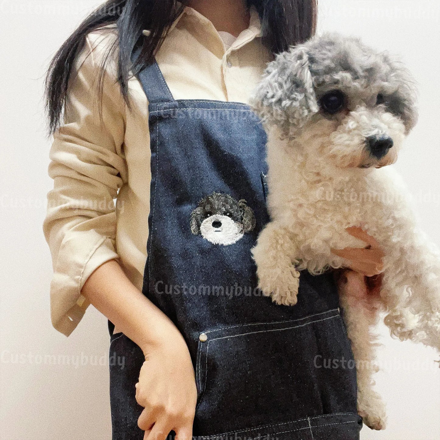 Custom Embroidered Denim Apron