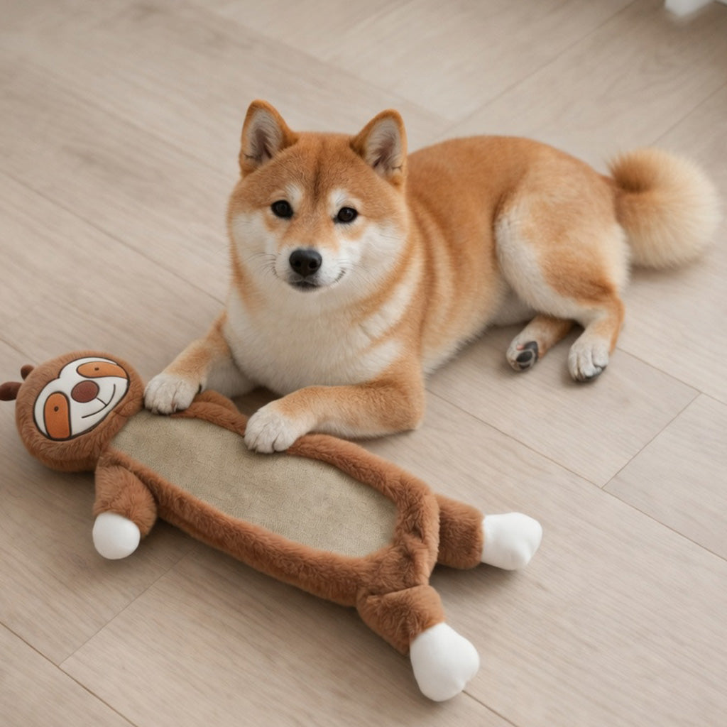 Interactive Plush Dog Toy