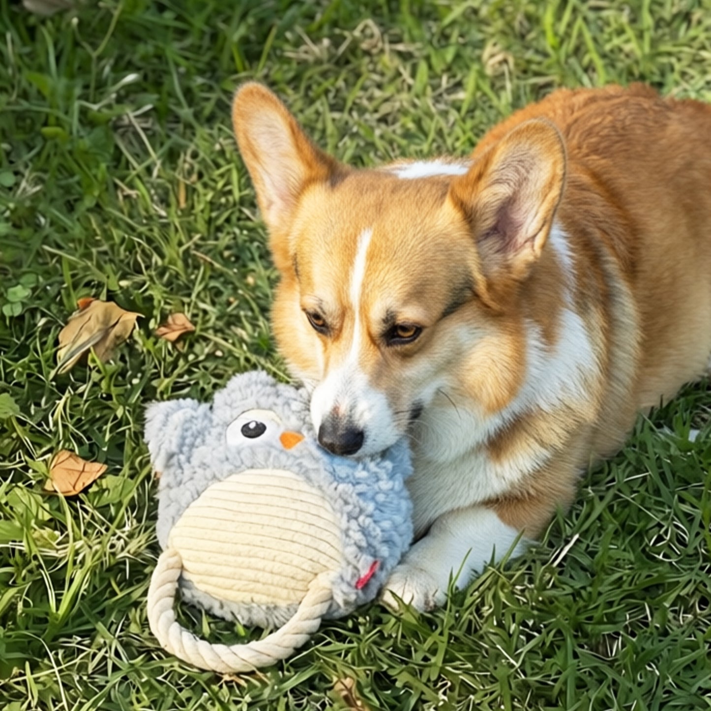 Interactive Plush Dog Toy