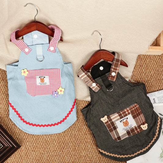 Denim Bear Pocket Dress