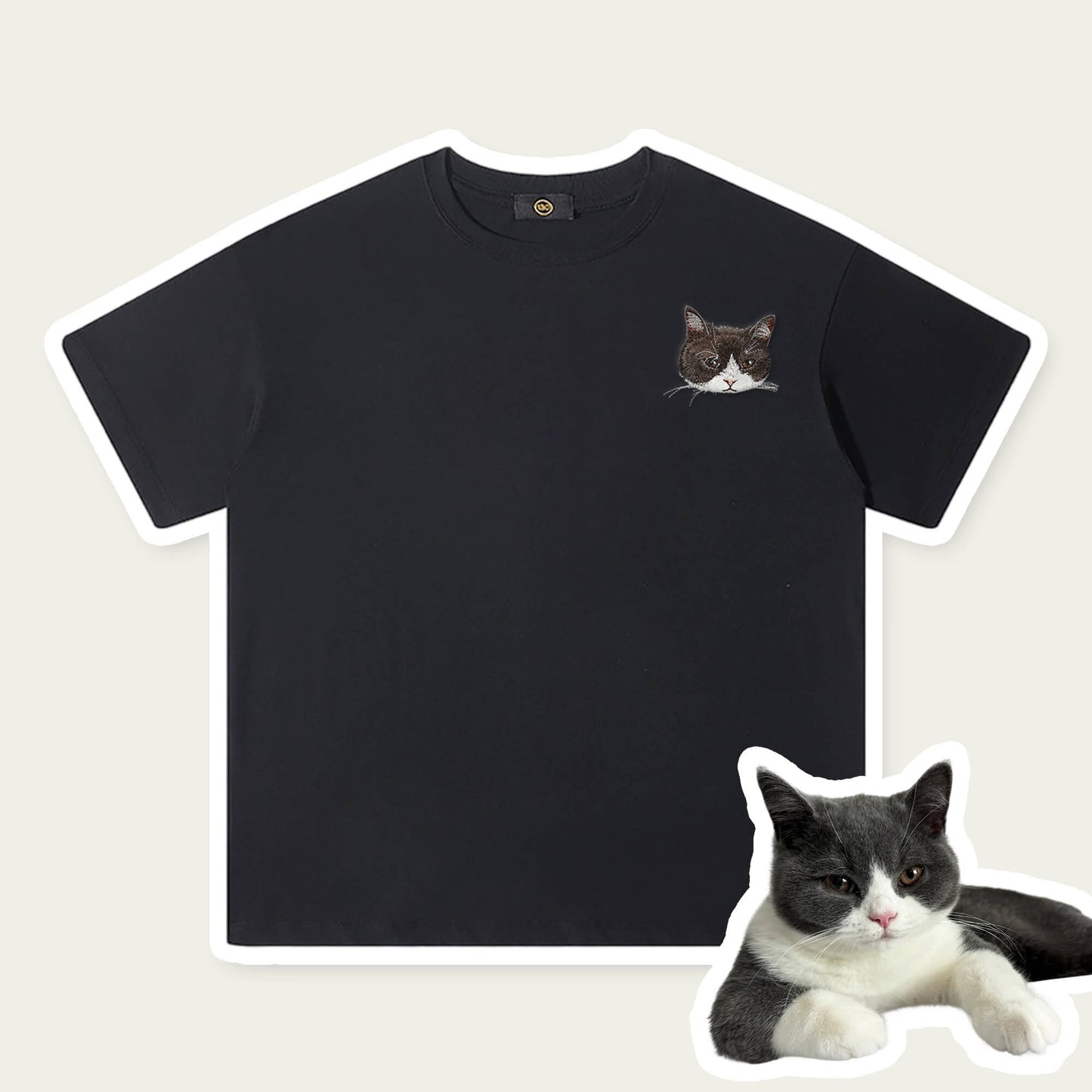 Custom Pet Embroidered Kids T-shirt