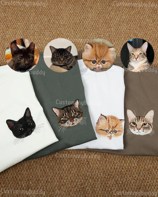 Custom Pet Embroidered T-shirt