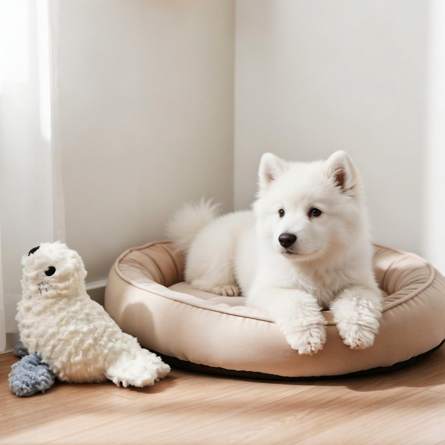 Interactive Plush Dog Toy
