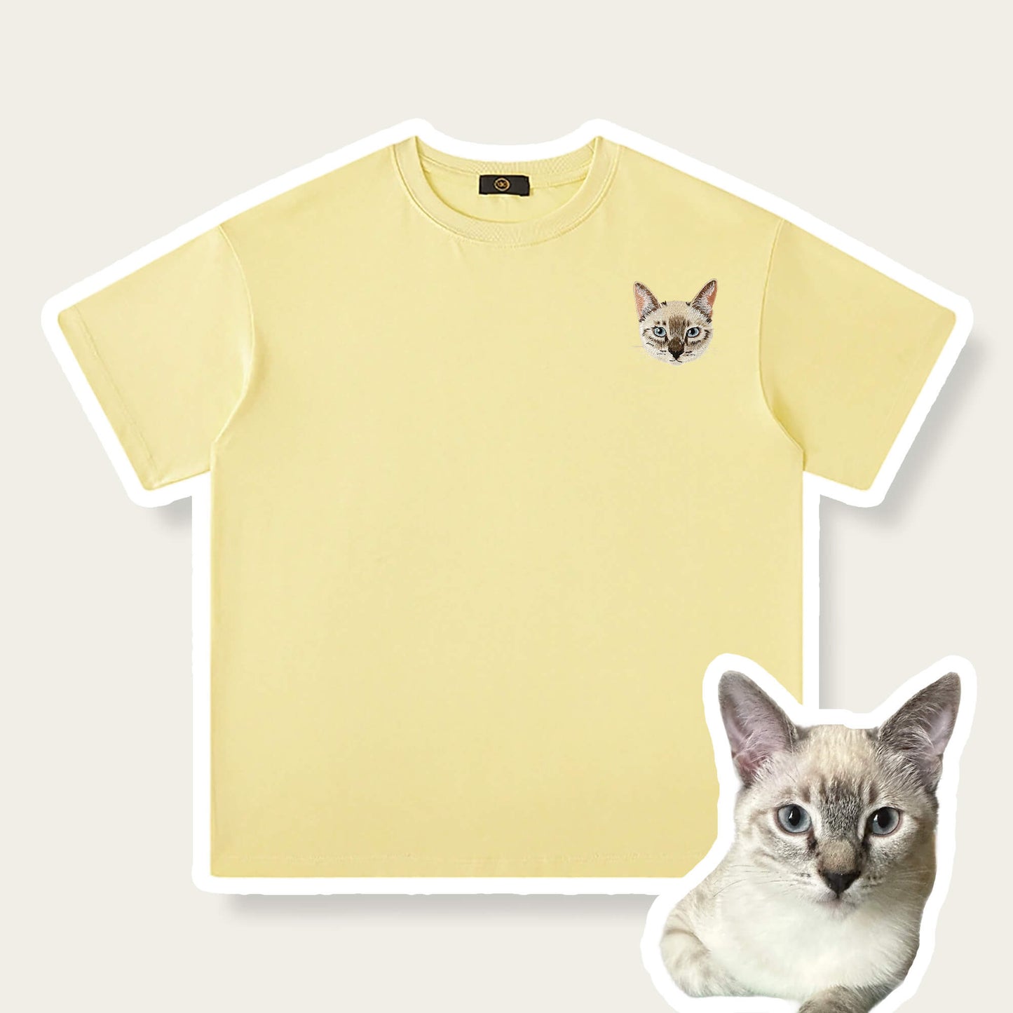 Custom Pet Embroidered Kids T-shirt