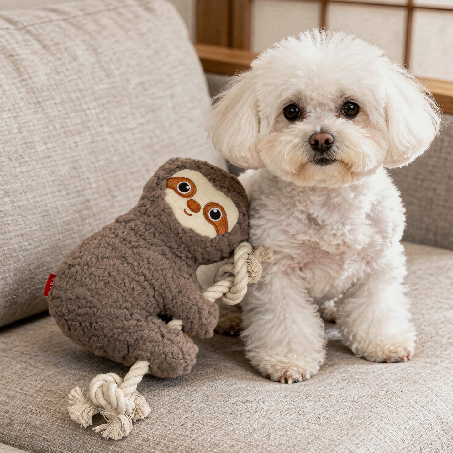 Interactive Plush Dog Toy