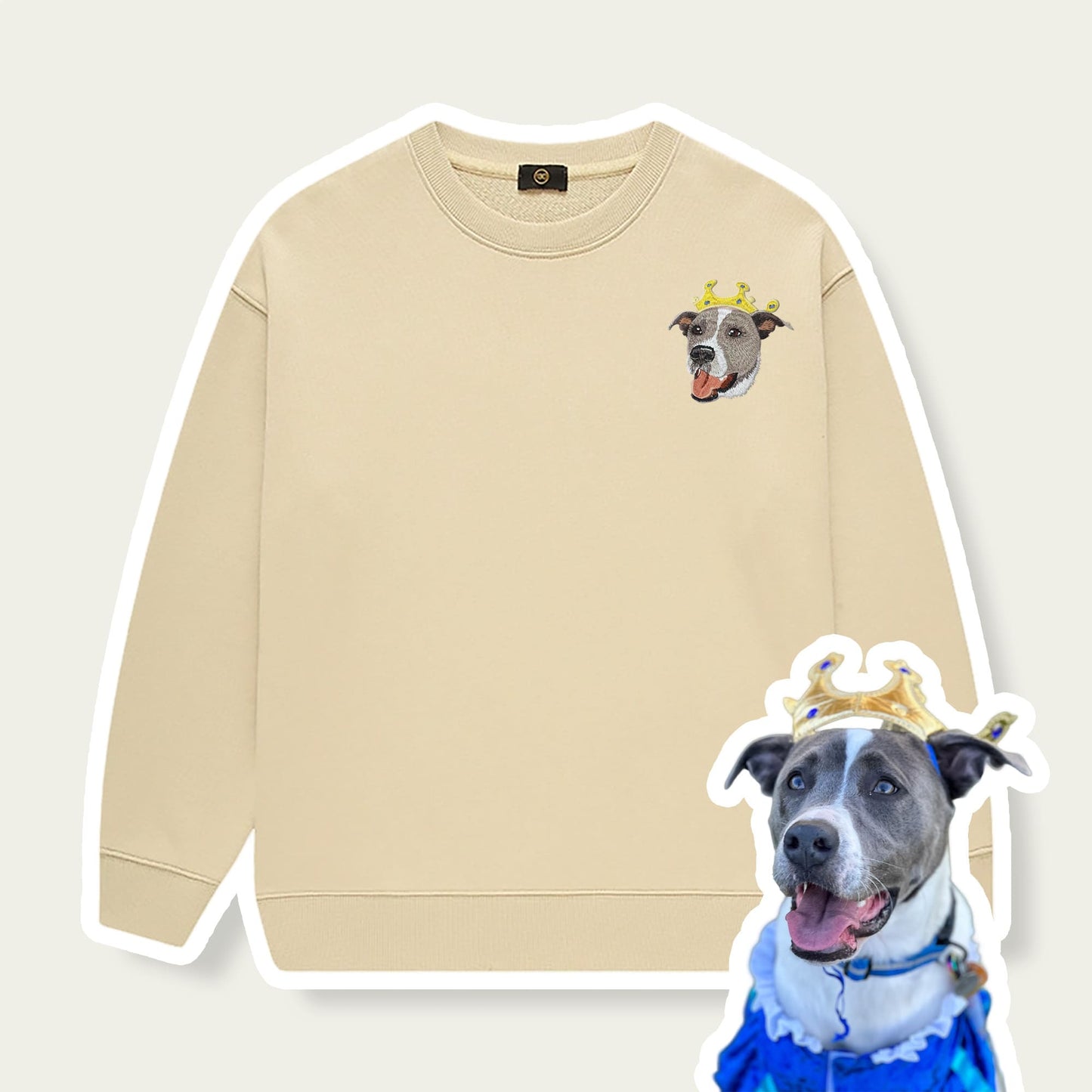 Custom Embroidered Pet Kids Sweatshirt