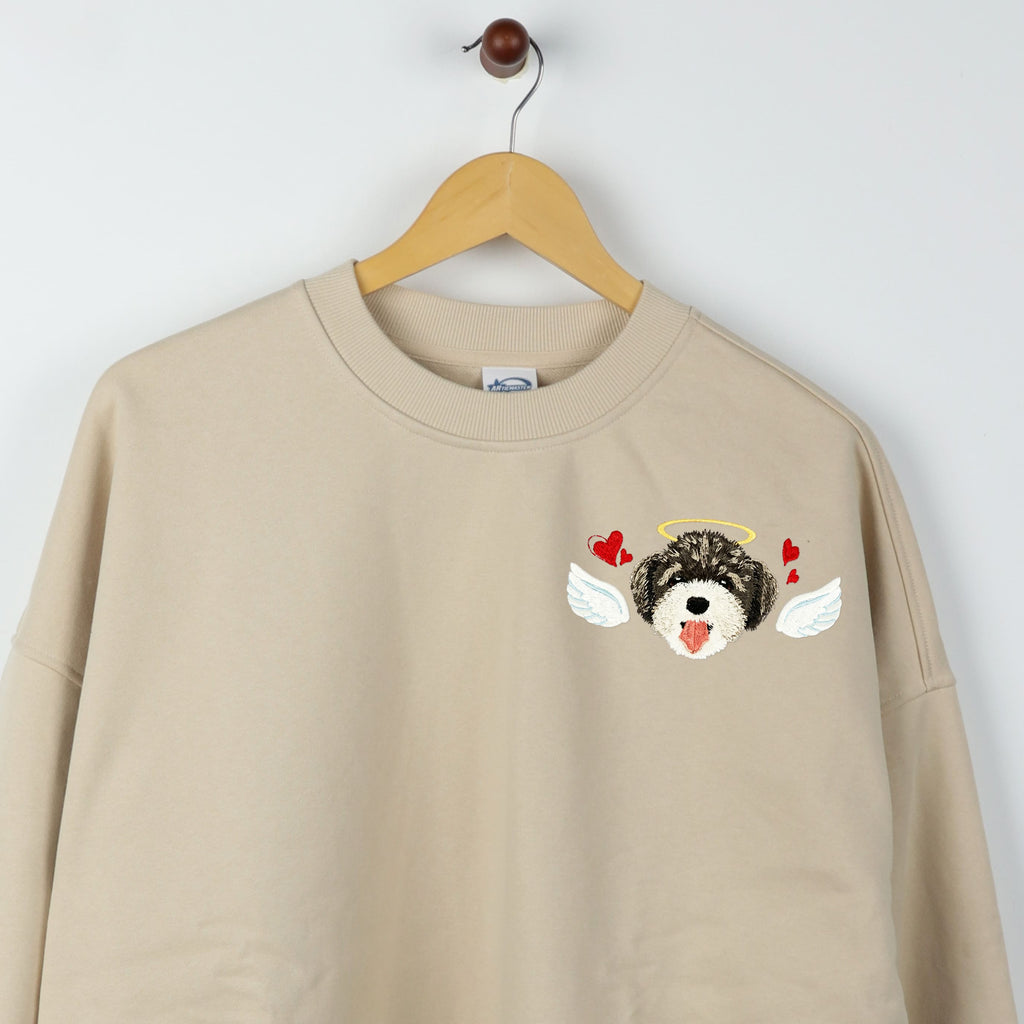 Custom Embroidered Pet Memorial Sweatshirt – product photo 3 of a custom embroidered sweatshirt
