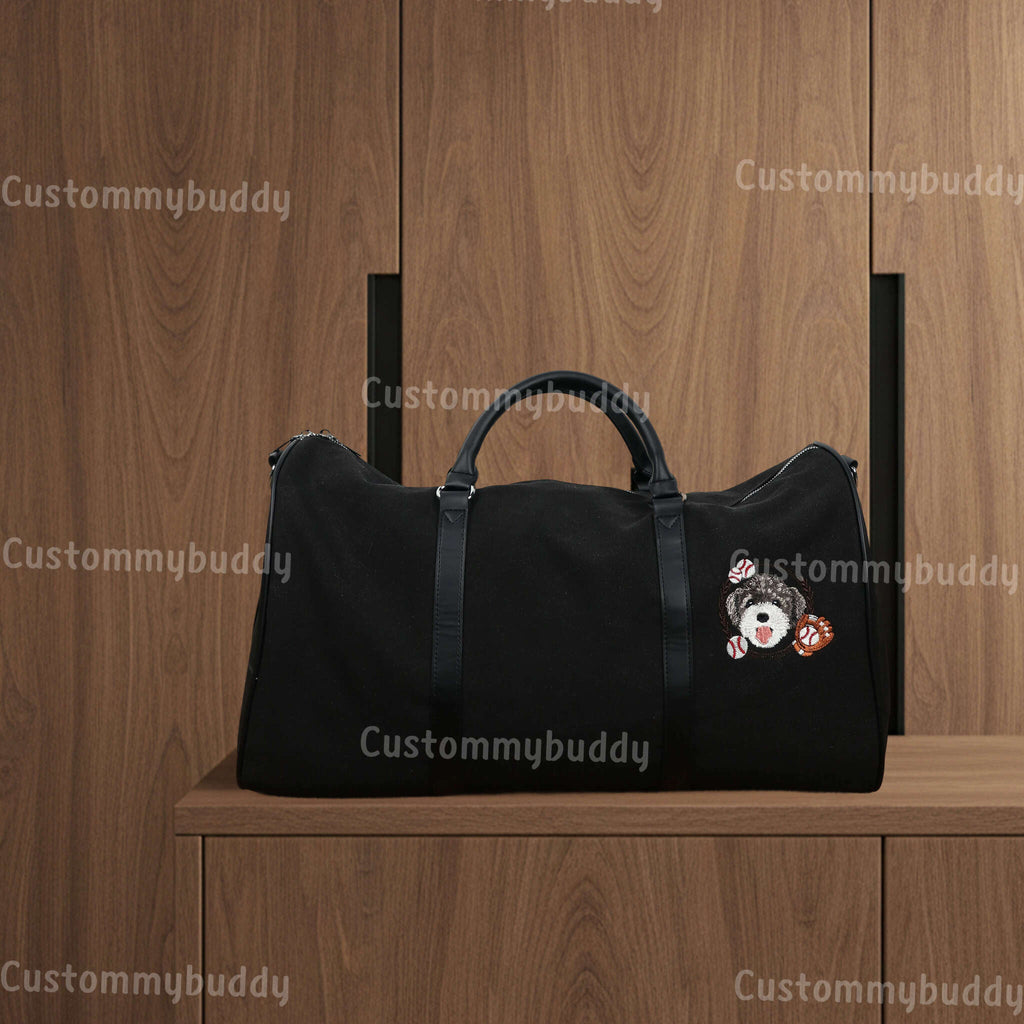 Custom Embroidered Pet Weekender Bag – product photo 8 of a custom embroidered bag