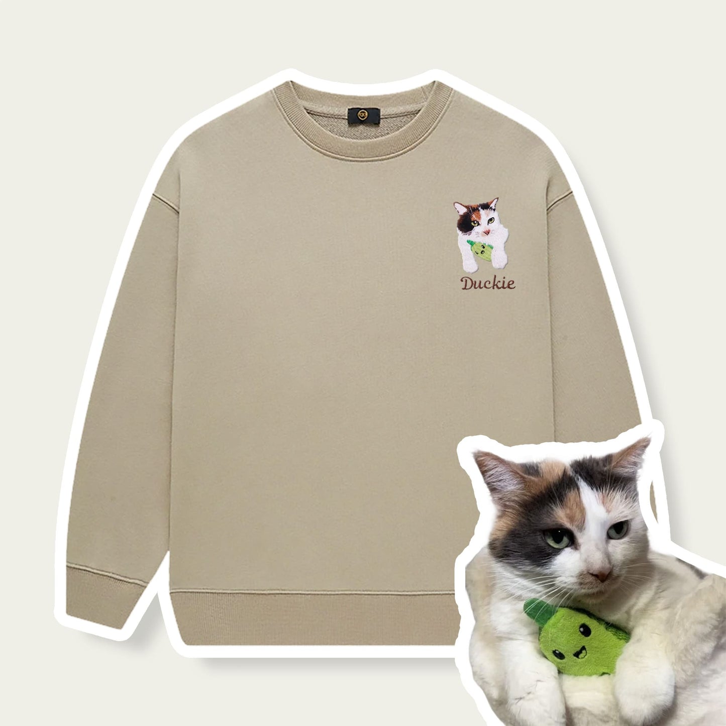 Custom Embroidered Pet Kids Sweatshirt