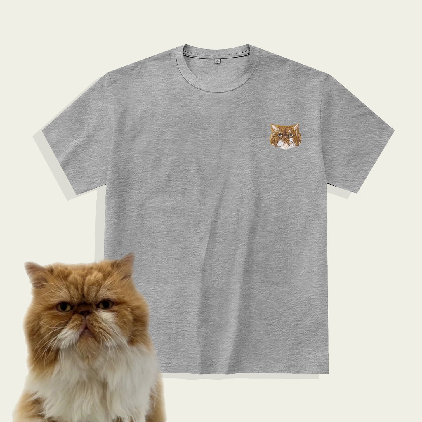 Custom Pet Embroidered T-shirt