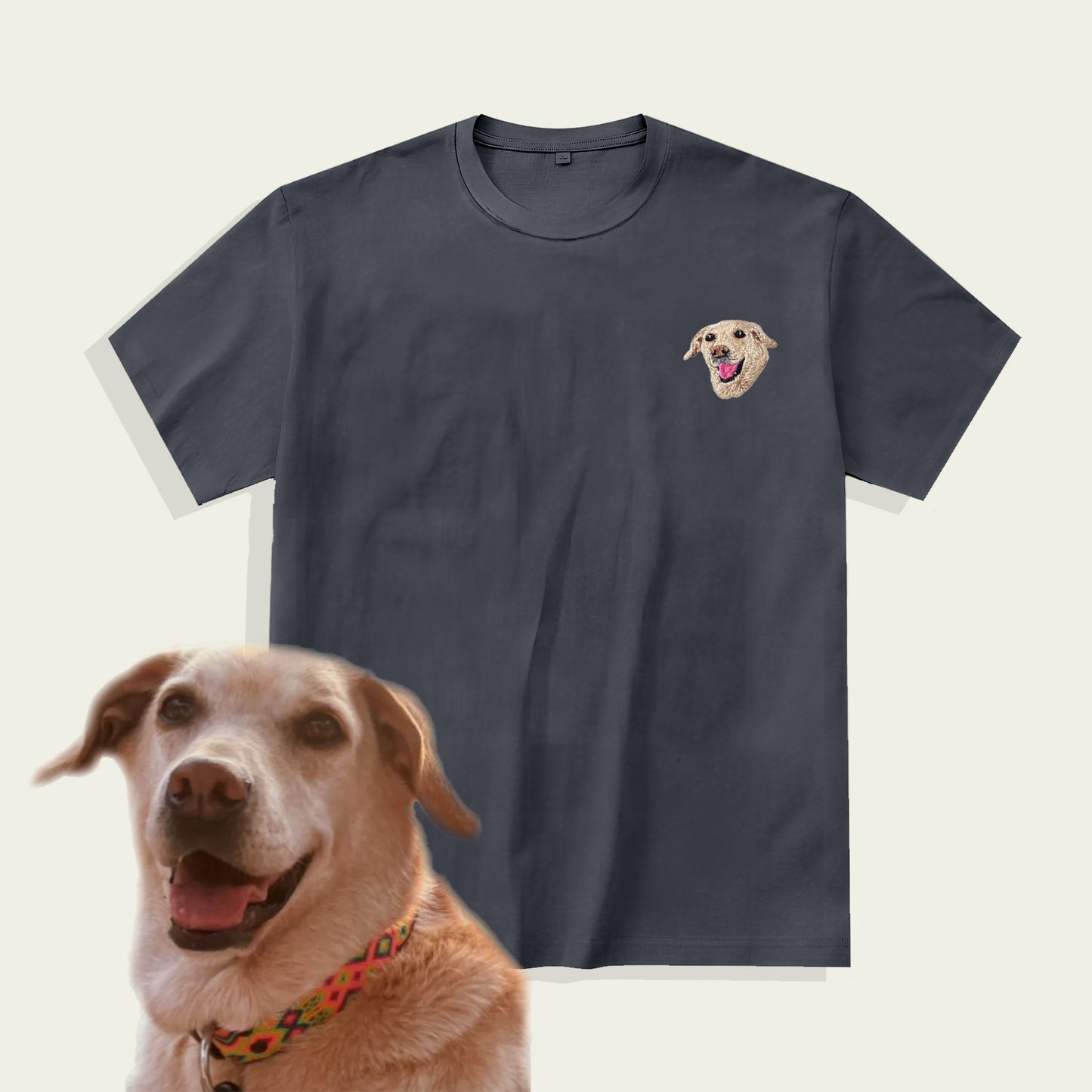 Custom Pet Embroidered T-shirt